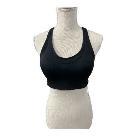 Victoria's Secret Pink Sport Bra M Ultimate Lightly Lined Black Back Closure - Picture 14 of 14